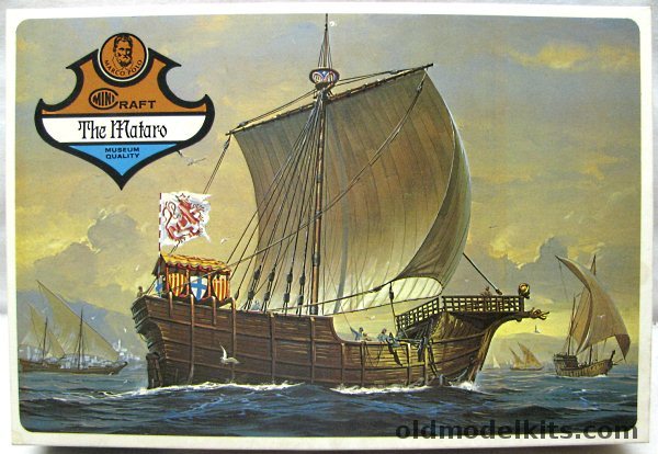 Minicraft 1/75 The Mataro - 15th Century Caravel With Sail (Marco Polo / Columbus) (Ex-Heller), 103-400 plastic model kit